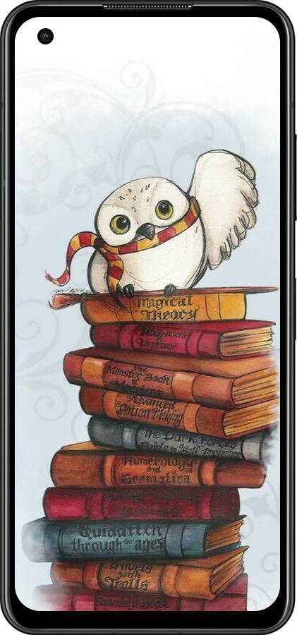 Силиконовый чехол Сова и книги для Asus Zenfone 9 - 6436u-2842 изображение 