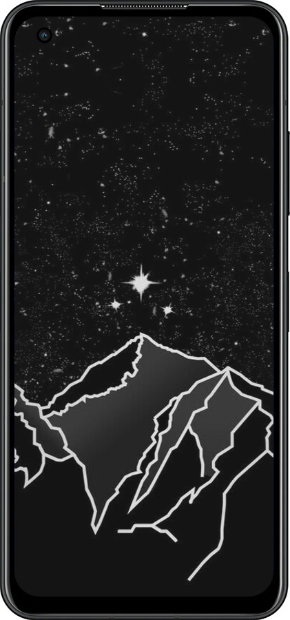 Силиконовый чехол Минималистический горный пейзаж для Asus Zenfone 9 - 6438u-2842 изображение 