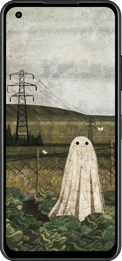 Силиконовый чехол Иллюстрация призрак в капусте для Asus Zenfone 9 - 6440u-2842 изображение 