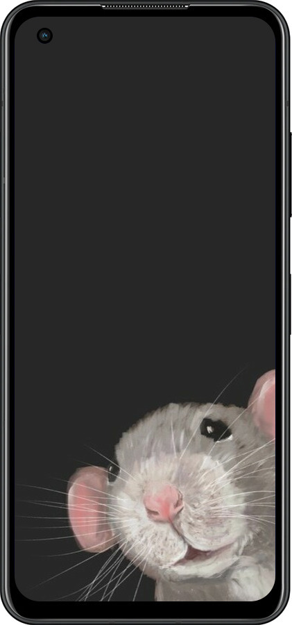 Силиконовый чехол The Peeking Rat для Asus Zenfone 9 - 6442u-2842 изображение 