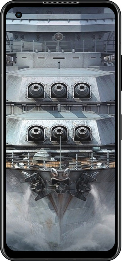 Силиконовый чехол Линкор, world of tanks, wargaming, военный корабль для Asus Zenfone 9 - 6453u-2842 изображение 