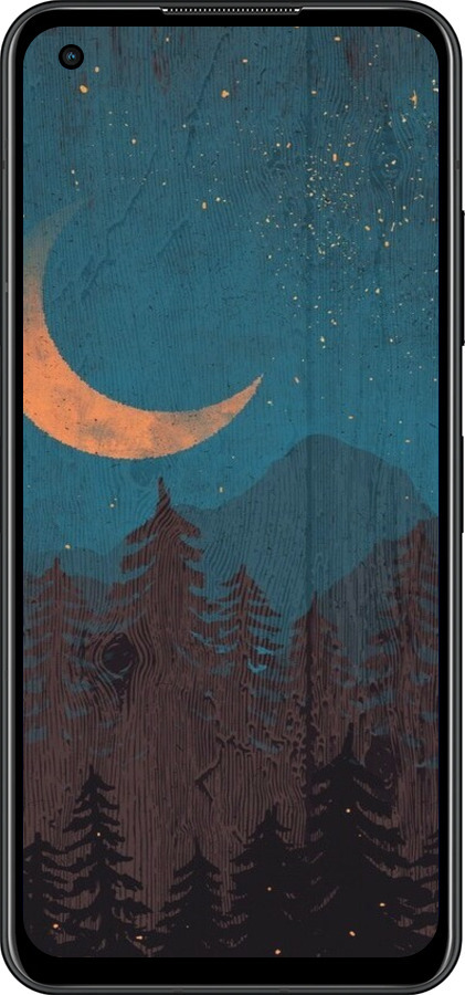Силиконовый чехол Звездный лес для Asus Zenfone 9 - 6480u-2842 изображение 