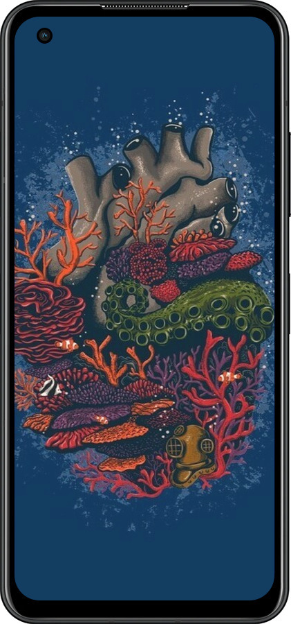 Силиконовый чехол Сердце моря для Asus Zenfone 9 - 6506u-2842 изображение 