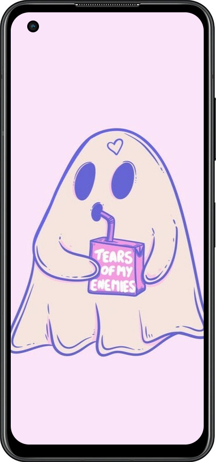 Силиконовый чехол Милый призрак для Asus Zenfone 9 - 6507u-2842 изображение 