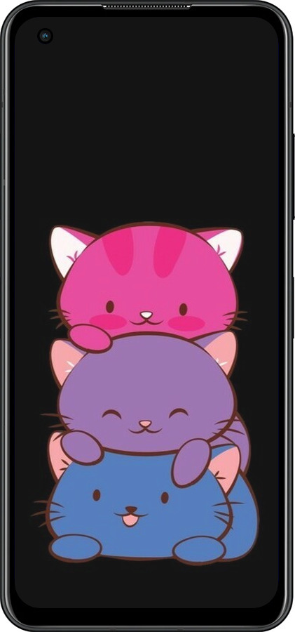 Силиконовый чехол Милые кошки для Asus Zenfone 9 - 6518u-2842 изображение 