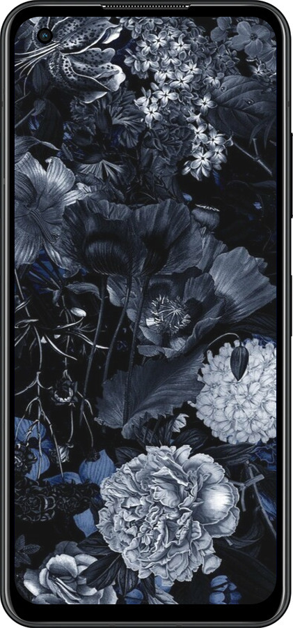 Силіконовий чехол Анотація квітковий малюнок в синіх тонах. для Asus Zenfone 9 - 6539u-2842 изображение 