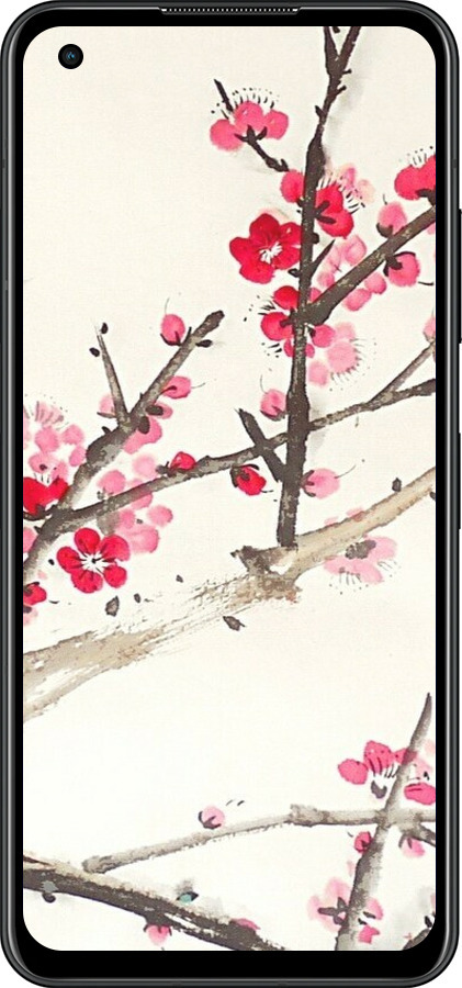 Силиконовый чехол Принт с изображением цветения сакуры для Asus Zenfone 9 - 6545u-2842 изображение 