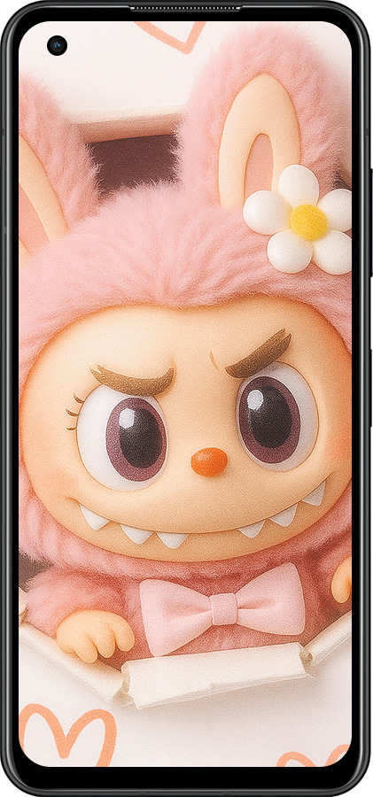 Силиконовый чехол Лабубу 2 для Asus Zenfone 9 - 6710u-2842 изображение 