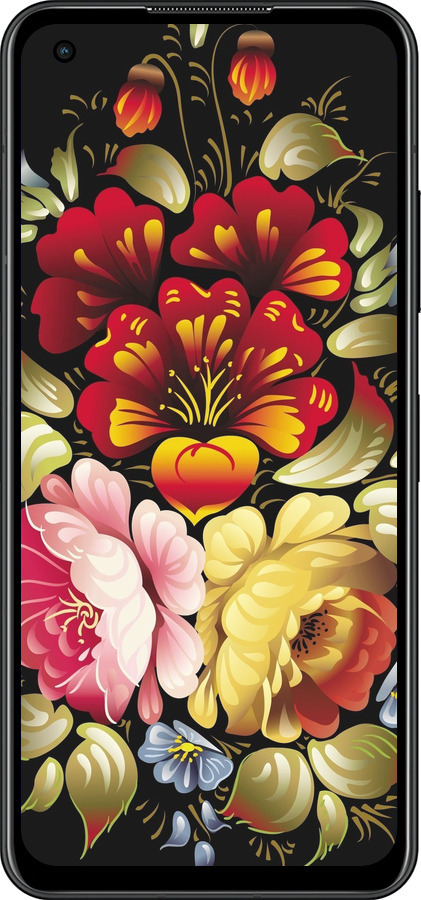 Силиконовый чехол Хохлома 6 для Asus Zenfone 9 - 829u-2842 изображение 