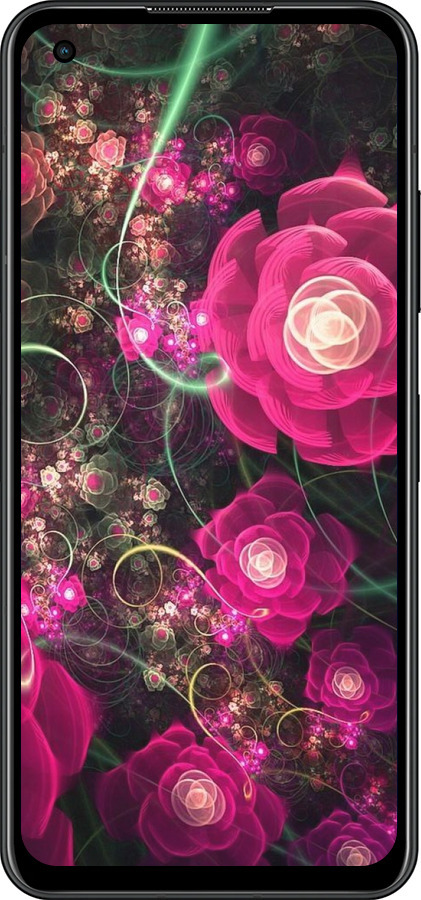 Силиконовый чехол Абстрактные цветы 3 для Asus Zenfone 9 - 850u-2842 изображение 