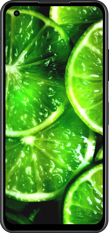 Силиконовый чехол Зелёные дольки лимона для Asus Zenfone 9 - 852u-2842 изображение 