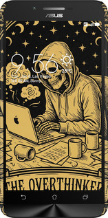 3D пластиковый матовый чехол The Overthinker для Asus Zenfone Go ZC500TG - 6774m-160 изображение 