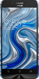 3D пластиковий матовий чехол Liquid Chrome для Asus Zenfone Go ZC500TG - 6781m-160 изображение 