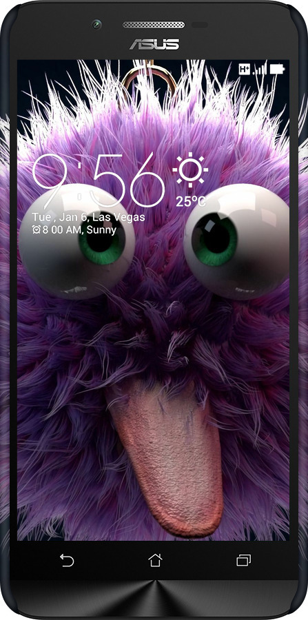 3D пластиковый матовый чехол Пушистик для Asus Zenfone Go ZC500TG - 6017m-160 изображение 
