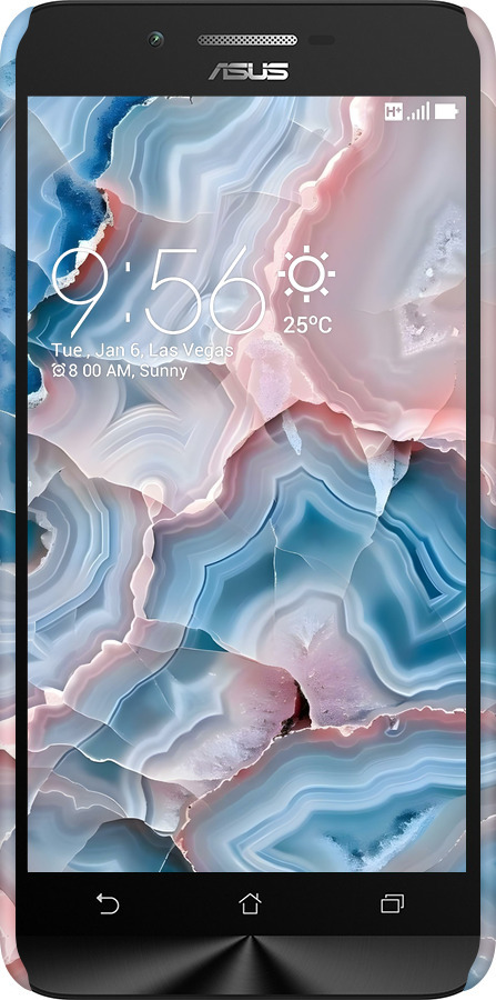 3D пластиковый матовый чехол Мрамор для Asus Zenfone Go ZC500TG - 6306m-160 изображение 