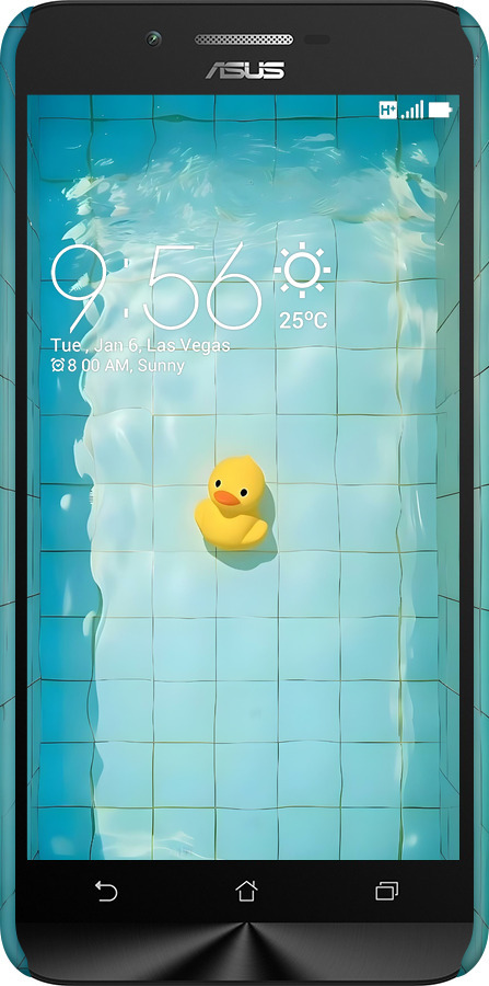 3D пластиковый матовый чехол Утенок для Asus Zenfone Go ZC500TG - 6323m-160 изображение 