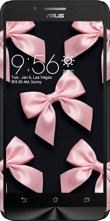 3D пластиковый матовый чехол Coquette Ribbons Dark Coquette для Asus Zenfone Go ZC500TG - 6767m-160 изображение 