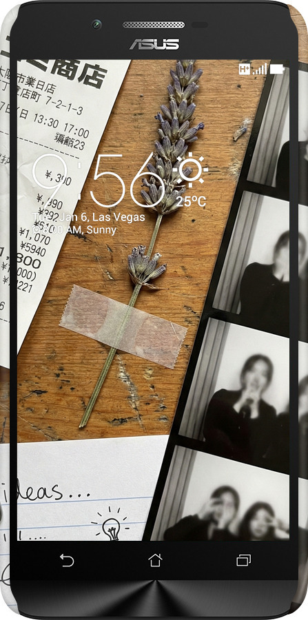 3D пластиковый матовый чехол Aesthetic Scrapbook Collage для Asus Zenfone Go ZC500TG - 6773m-160 изображение 