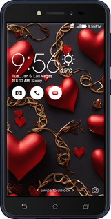 Силіконовий чехол Сердечки для Asus ZENFONE Live ZB501KL - 5831u-1128 изображение 