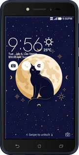 Силиконовый чехол Cute Cat Celestial/Witchy для Asus ZENFONE Live ZB501KL - 6787u-1128 изображение 