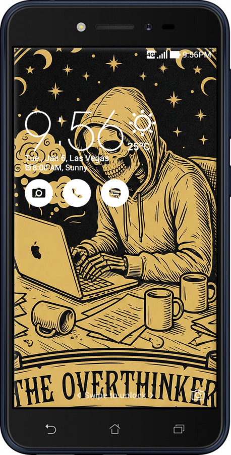 Силиконовый чехол The Overthinker для Asus ZENFONE Live ZB501KL - 6774u-1128 изображение 