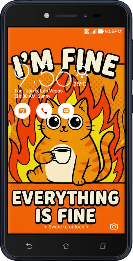 Силиконовый чехол Funny Cat для Asus ZENFONE Live ZB501KL - 6786u-1128 изображение 