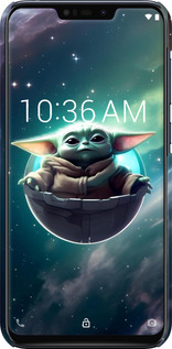 3D пластиковый матовый чехол Малышь йода для Asus Zenfone Max M2 ZB633KL - 6294m-1629 изображение 