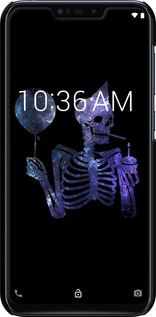 3D пластиковый матовый чехол Скелетное искусство для Asus Zenfone Max M2 ZB633KL - 6536m-1629 изображение 