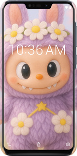 3D пластиковый матовый чехол Лабубу 1 для Asus Zenfone Max M2 ZB633KL - 6709m-1629 изображение 