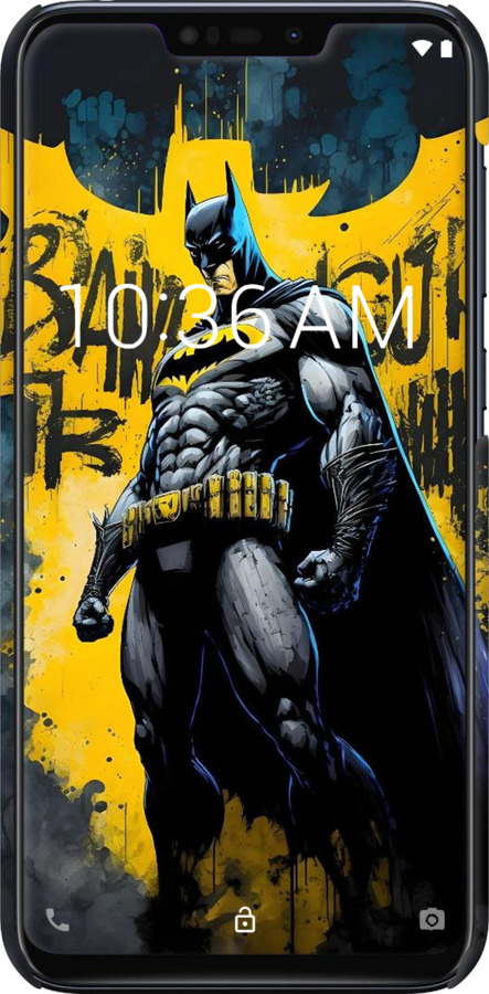 3D пластиковый матовый чехол Бетмен для Asus Zenfone Max M2 ZB633KL - 6290m-1629 изображение 