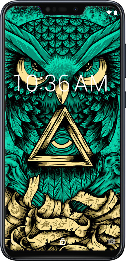 Силіконовий чехол Сова Арт-тату для Asus Zenfone Max M2 ZB633KL - 3971u-1629 изображение 