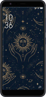 Силіконовий чехол Celestial Harmony: Sun & Moon Gold Mystic Pattern для Asus ZenFone Max Plus M1 ZB570TL - 6778u-1361 изображение 