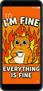 Силиконовый чехол Funny Cat для Asus ZenFone Max Plus M1 ZB570TL - 6786u-1361 изображение 