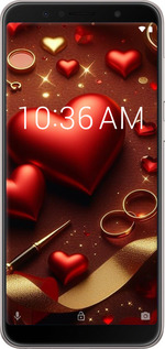 Силіконовий чехол Сердечки v3 для Asus ZenFone Max Pro M1 ZB602KL - 5833u-1647 изображение 