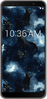 Силіконовий чехол Зображення котиків з темною аквареллю для Asus ZenFone Max Pro M1 ZB602KL - 6521u-1647 изображение 