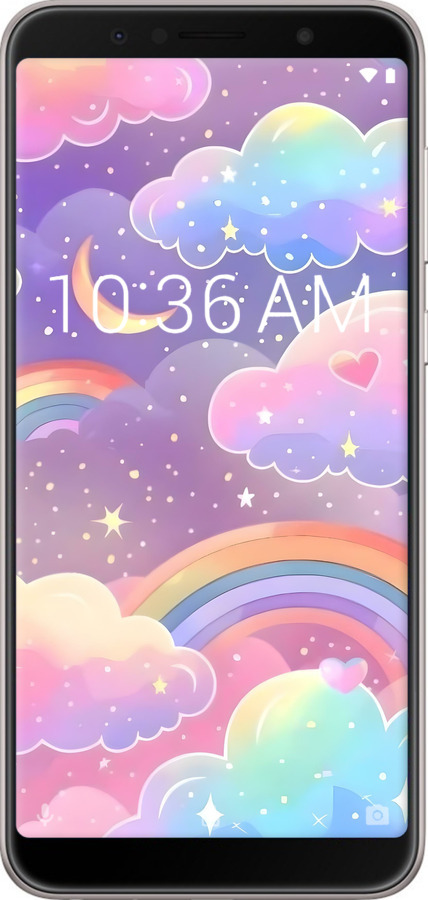 Силіконовий чехол Хмари та веселка для Asus ZenFone Max Pro M1 ZB602KL - 6312u-1647 изображение 