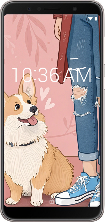 Силіконовий чехол Корги 3 для Asus ZenFone Max Pro M1 ZB602KL - 6707u-1647 изображение 