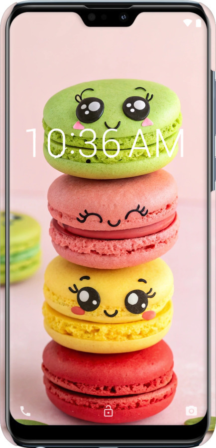 3D пластиковий матовий чехол Печиво для Asus Zenfone Max Pro M2 ZB631KL - 6693m-1641 изображение 