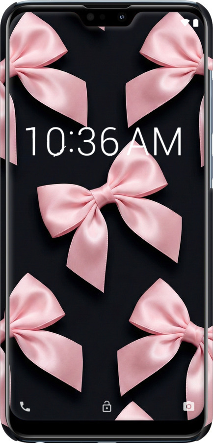 3D пластиковый матовый чехол Coquette Ribbons Dark Coquette для Asus Zenfone Max Pro M2 ZB631KL - 6767m-1641 изображение 