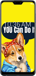 Силиконовый чехол чехол с корги You Can Do It для Asus Zenfone Max Pro M2 ZB631KL - 6184u-1641 изображение 