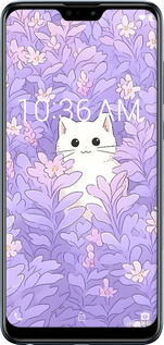 Силіконовий чехол Котик в цветах для Asus Zenfone Max Pro M2 ZB631KL - 6390u-1641 изображение 