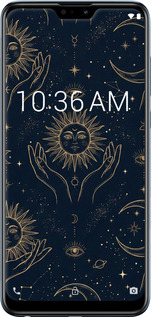 Силіконовий чехол Celestial Harmony: Sun & Moon Gold Mystic Pattern для Asus Zenfone Max Pro M2 ZB631KL - 6778u-1641 изображение 