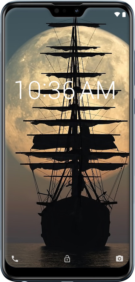 Силіконовий чехол Корабель для Asus Zenfone Max Pro M2 ZB631KL - 5998u-1641 изображение 