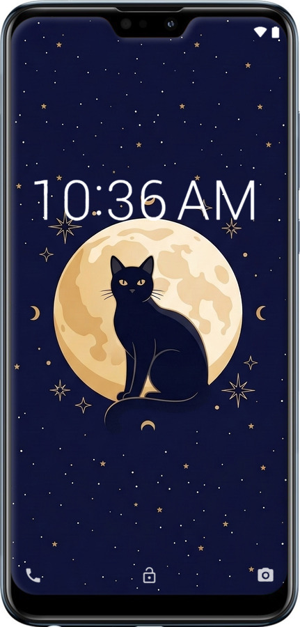 Силіконовий чехол Cute Cat Celestial/Witchy для Asus Zenfone Max Pro M2 ZB631KL - 6787u-1641 изображение 