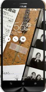 3D пластиковый матовый чехол Aesthetic Scrapbook Collage для Asus ZenFone Max ZC550KL - 6773m-271 изображение 