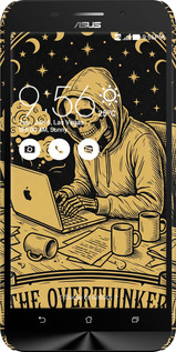 3D пластиковый матовый чехол The Overthinker для Asus ZenFone Max ZC550KL - 6774m-271 изображение 