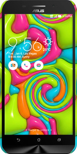 3D пластиковий матовий чехол Y2K Jelly Dream для Asus ZenFone Max ZC550KL - 6780m-271 изображение 