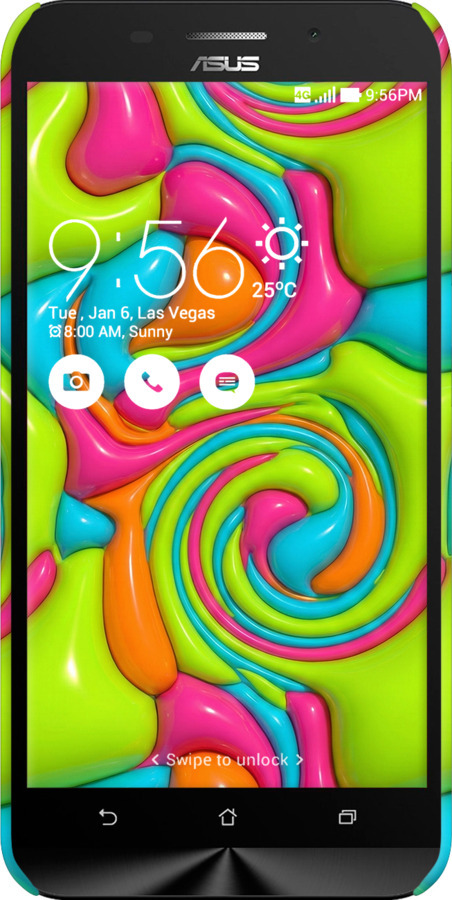 3D пластиковий матовий чехол Y2K Jelly Dream для Asus ZenFone Max ZC550KL - 6780m-271 изображение 