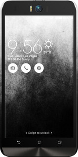 3D пластиковый матовый чехол Абстрактная композиция в серых тонах для Asus ZenFone Selfie ZD551KL - 6477m-116 изображение 