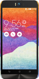 3D пластиковый матовый чехол Горный закат для Asus ZenFone Selfie ZD551KL - 6479m-116 изображение 